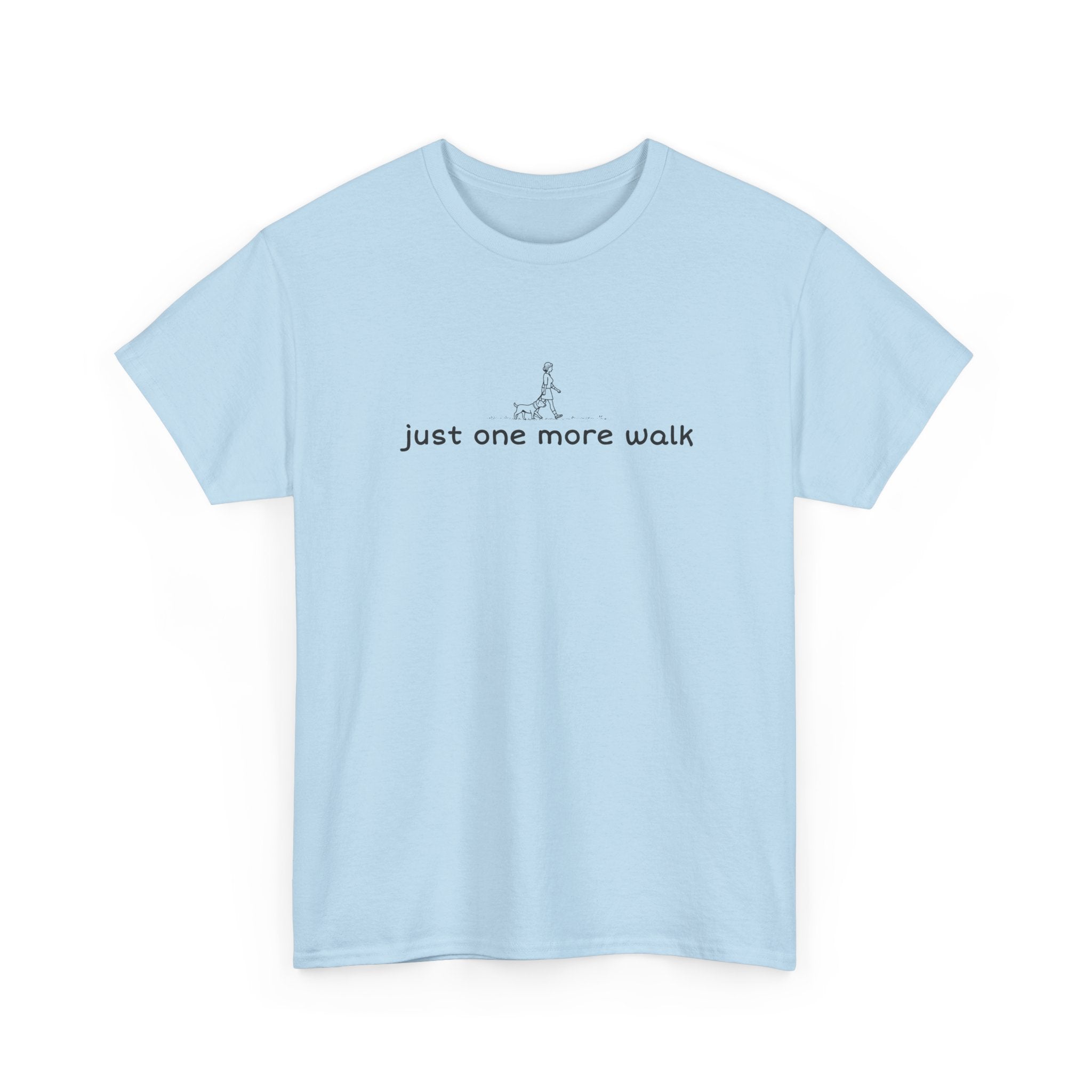 “just one more walk” Minimal Dog Walking Tee For Her