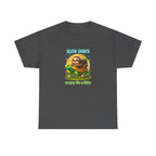Slow Down Turtle Sloth & Snail V-Neck Tee — "Enjoy Life a Little" Relaxed Graphic Shirt