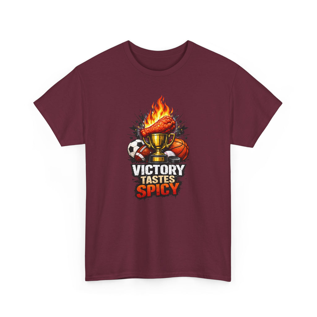Victory Tastes Spicy Funny Sports Fan Wing T-Shirt