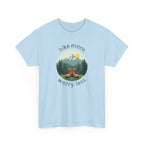 Hike More Worry Less T-Shirt — Nature Hiking Graphic Tee