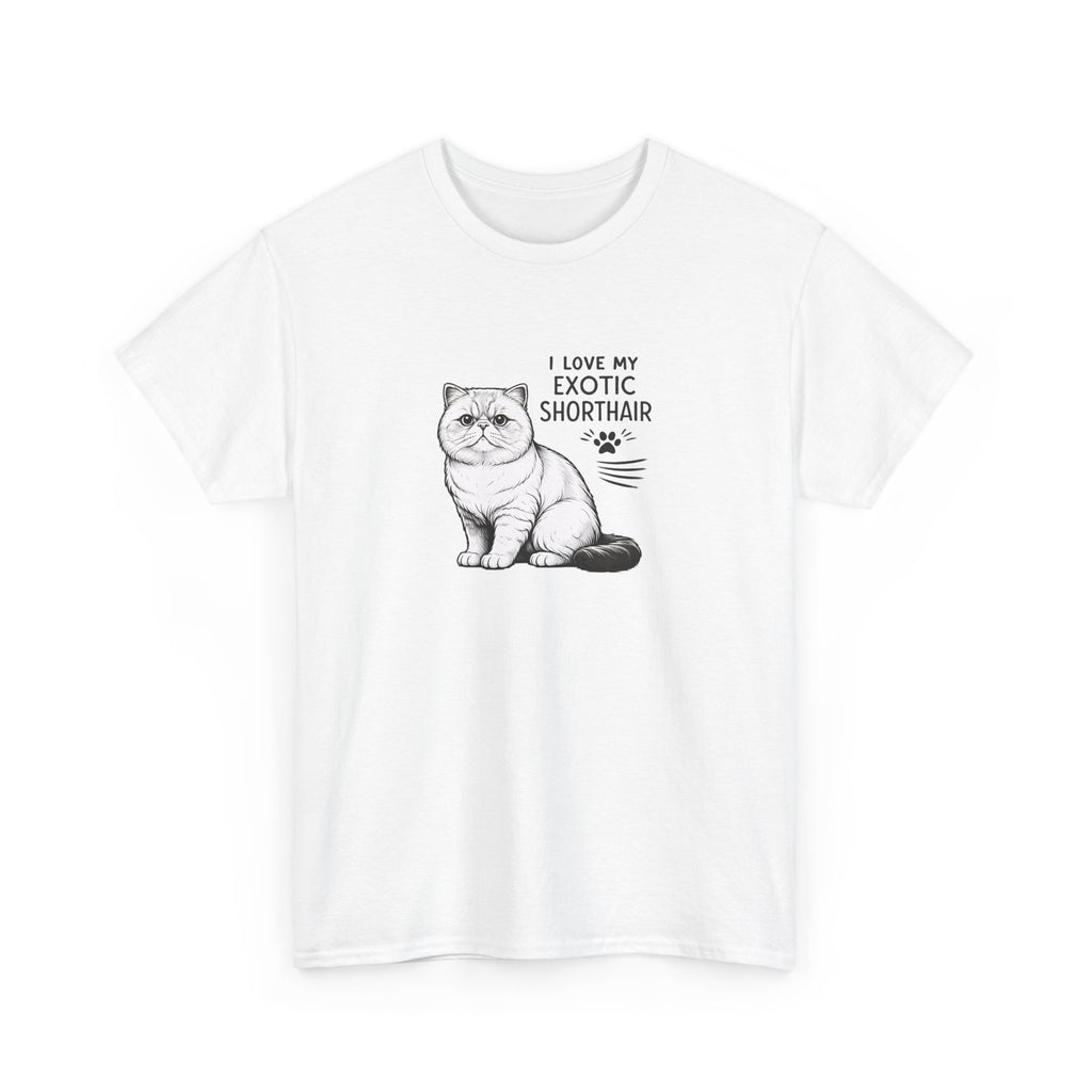 'I love my exotic shorthair cat'