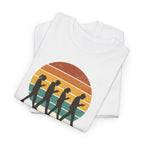 Retro Walking Silhouette T‑Shirt - Smartphone Zombies