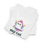 My Cat Runs This House T-Shirt — Cute Cat Graphic Tee for Cat Lovers