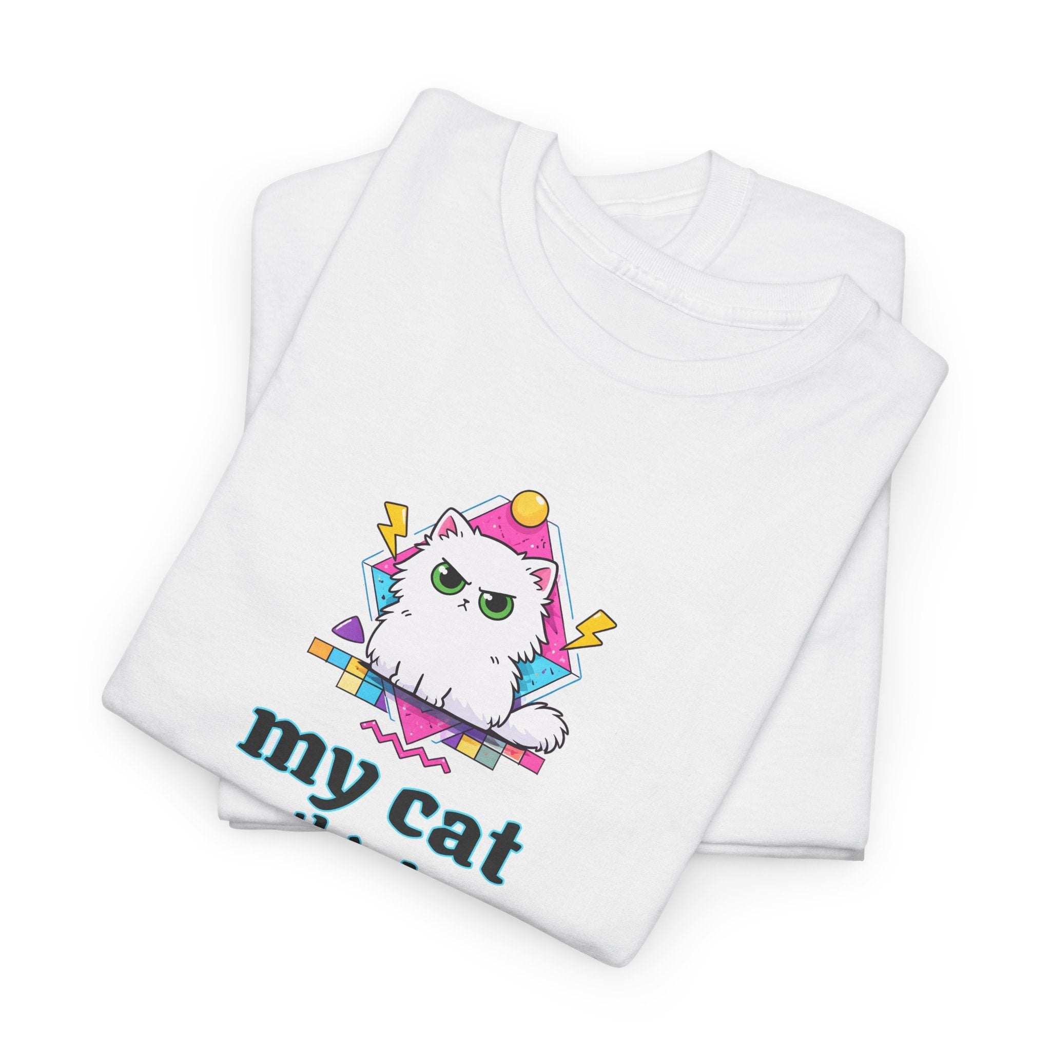 My Cat Runs This House T-Shirt — Cute Cat Graphic Tee for Cat Lovers