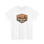 Fresh Air Club T-Shirt — Retro Mountain Sunset Outdoor Tee