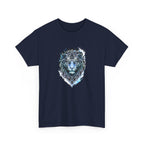 Tiger T-Shirt — Intricate Blue And White Tiger Graphic Tee