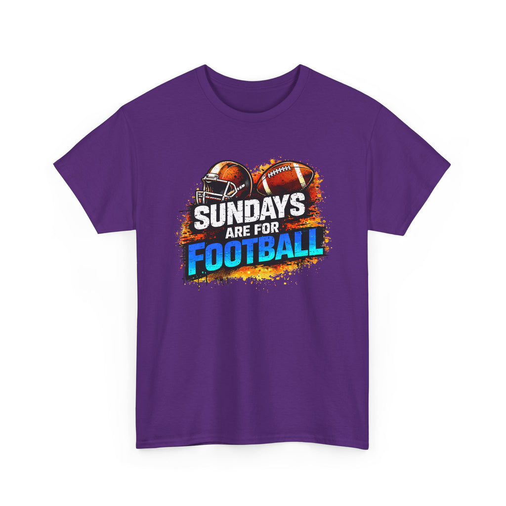 Sundays Are for Football T-Shirt — Football Fan Graphic Tee