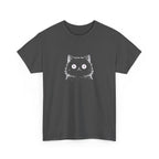 Cat Face Graphic Tee – Cute Minimalist Kitten T-Shirt