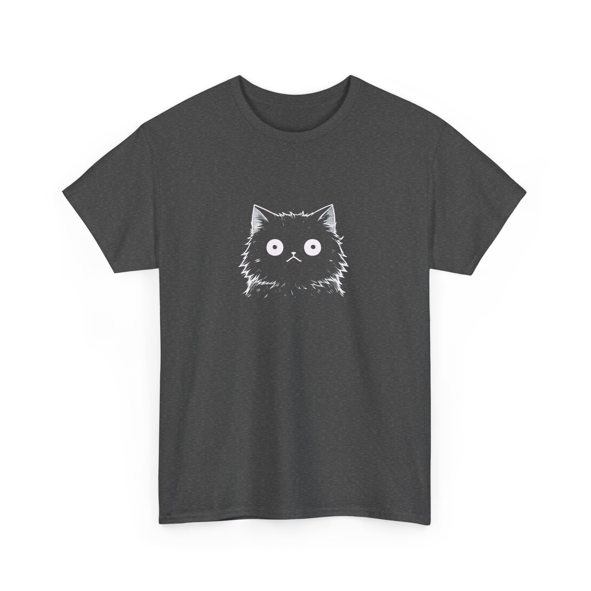 Cat Face Graphic Tee – Cute Minimalist Kitten T-Shirt