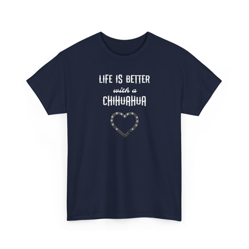 Life Is Better with a Chihuahua Heart Dog Lover Tee