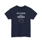 Life Is Better with a Chihuahua Heart Dog Lover Tee