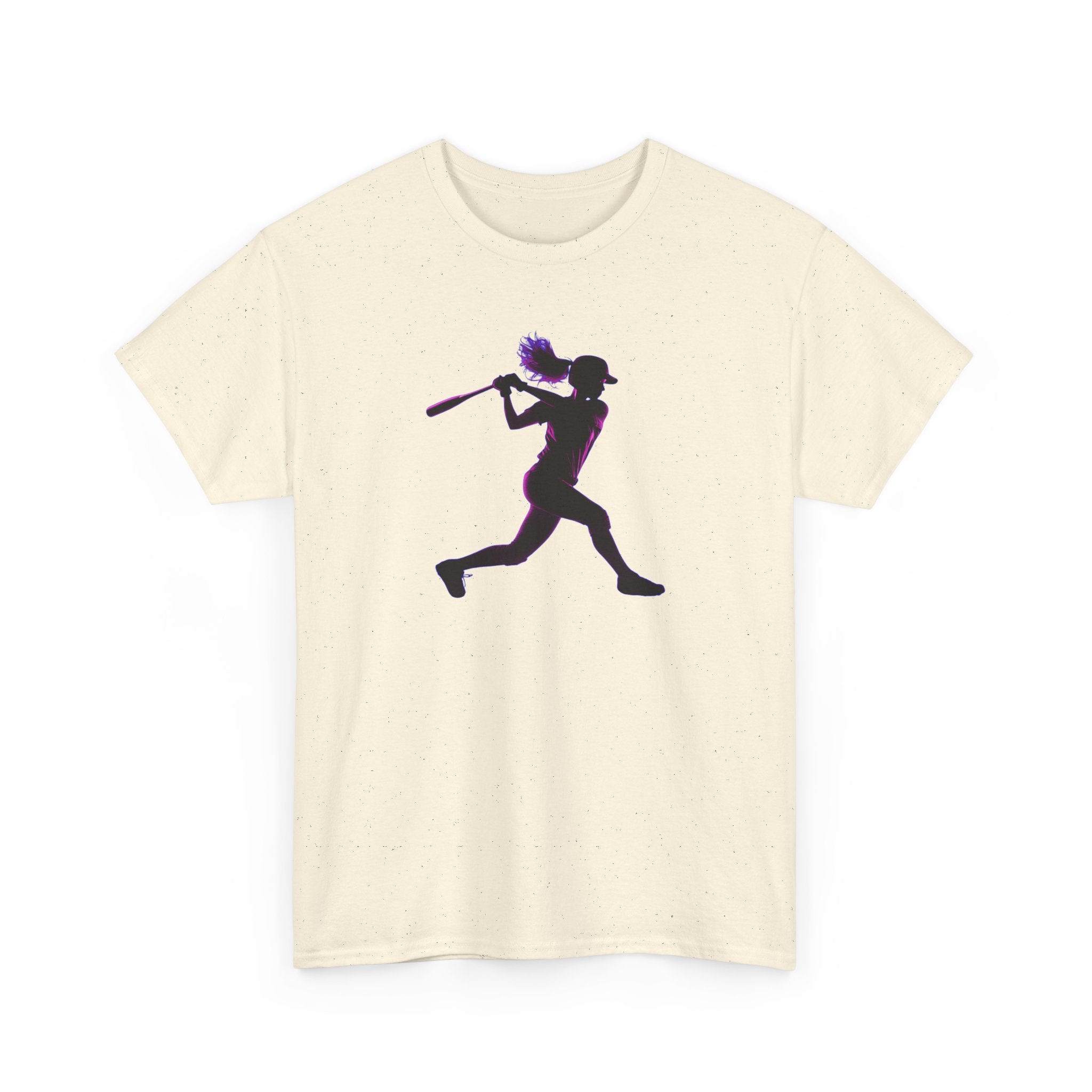 Baseball Batter Silhouette Tee — Women's Baseball Softball T‑Shirt