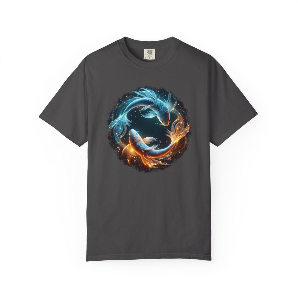 Yin Yang Koi Fish T-Shirt — Fire & Water Koi Circle Tee