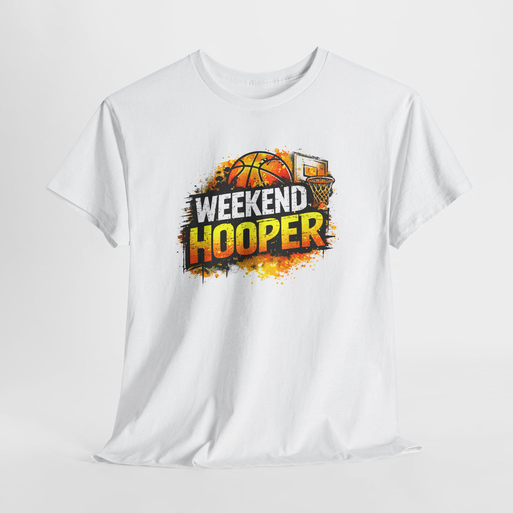 Weekend Hooper Basketball T‑Shirt — Retro Court Graphic Tee for Players & Fans