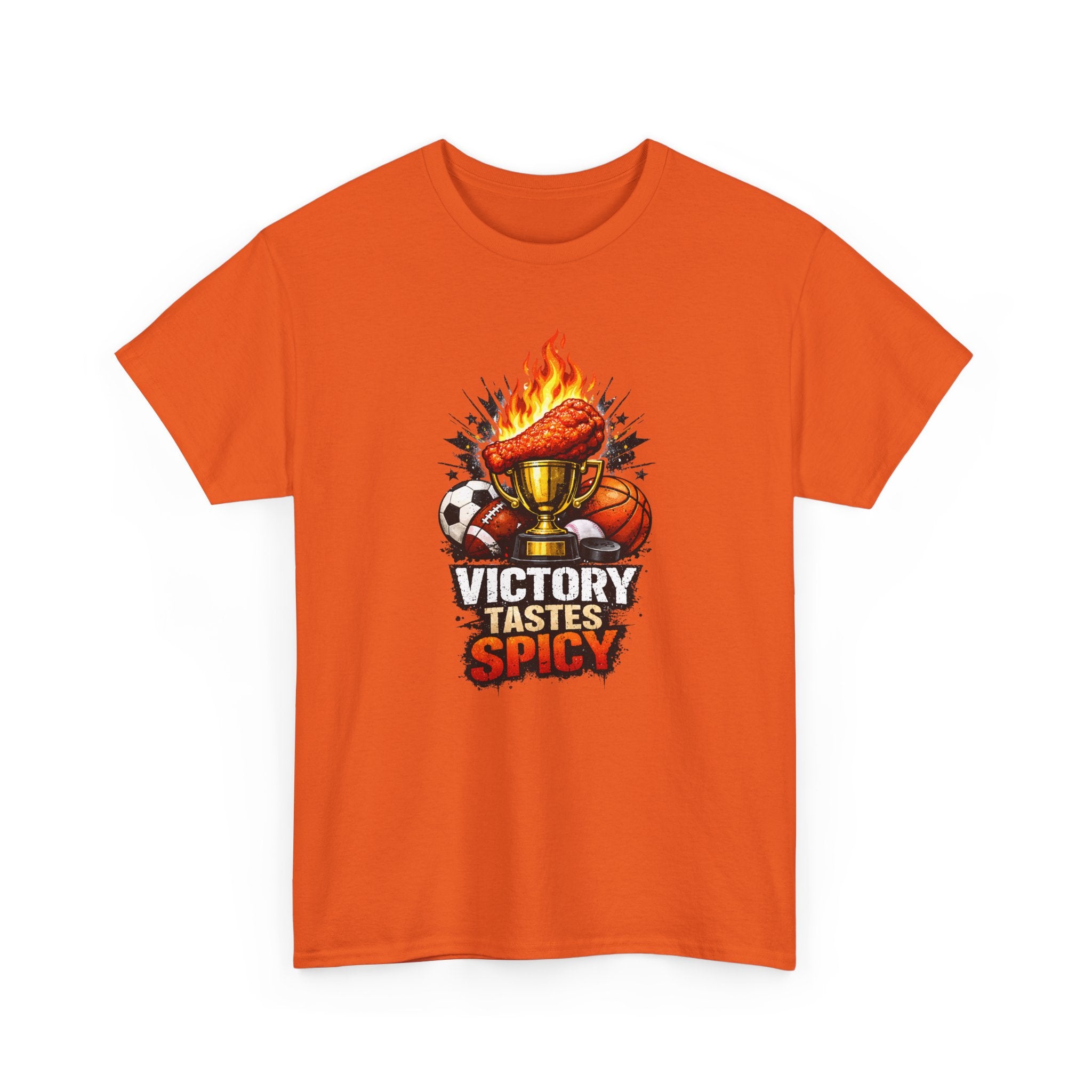 Victory Tastes Spicy Funny Sports Fan Wing T-Shirt