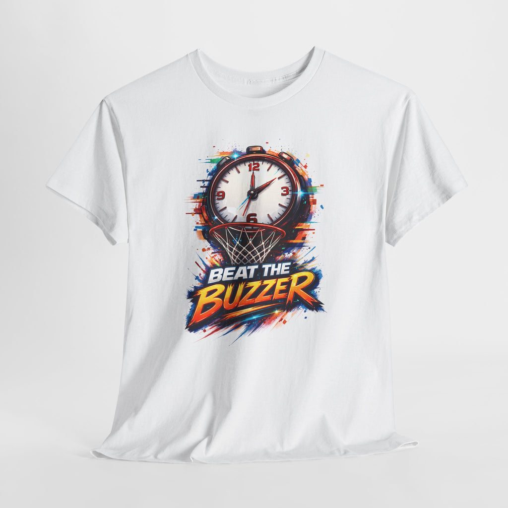 Beat the Buzzer Basketball T-Shirt — Sporty Countdown Graphic Tee