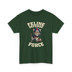 Feline Defense Force T-Shirt — Cute Football Cat Tee for Cat Lovers & Sports Fans