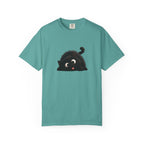 T-Shirt — Playful Black Kitten Graphic Tee
