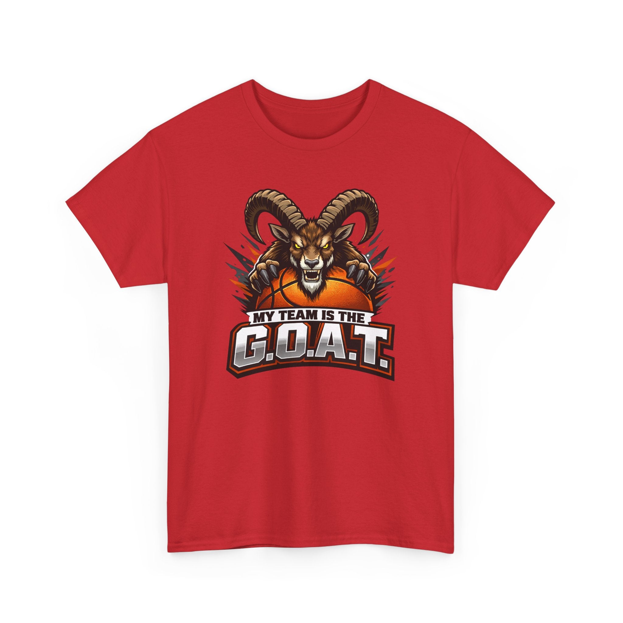 G.O.A.T. Graphic Tee — Fierce Goat Basketball Player Fan Shirt