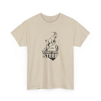 Steady Over Steep Mountain Goat T-Shirt — Motivational Hiking Logo Tee