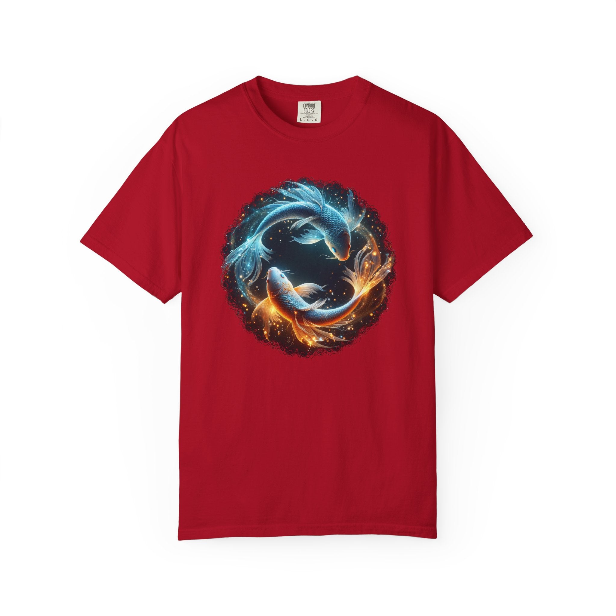 Yin Yang Koi Fish T-Shirt — Fire & Water Koi Circle Tee