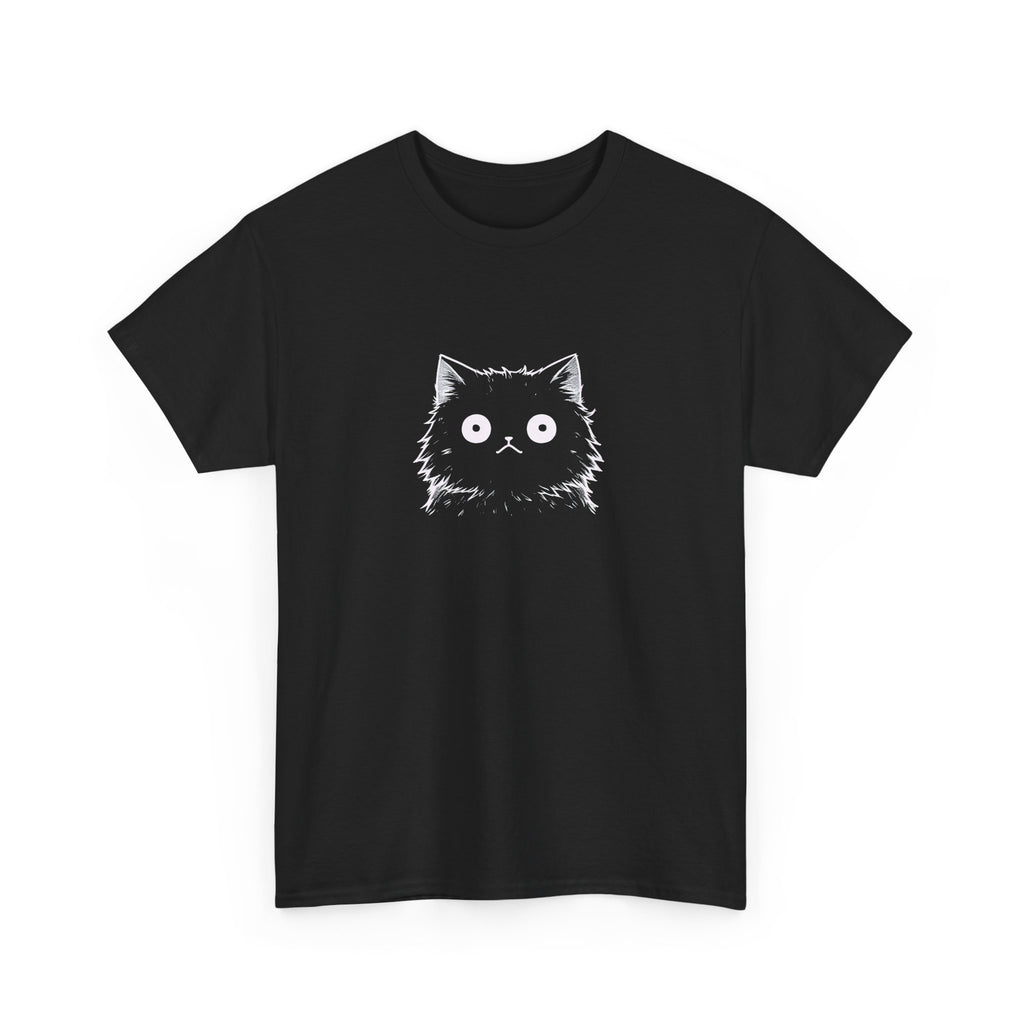 Cat Face Graphic Tee – Cute Minimalist Kitten T-Shirt