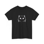 Cat Face Graphic Tee – Cute Minimalist Kitten T-Shirt