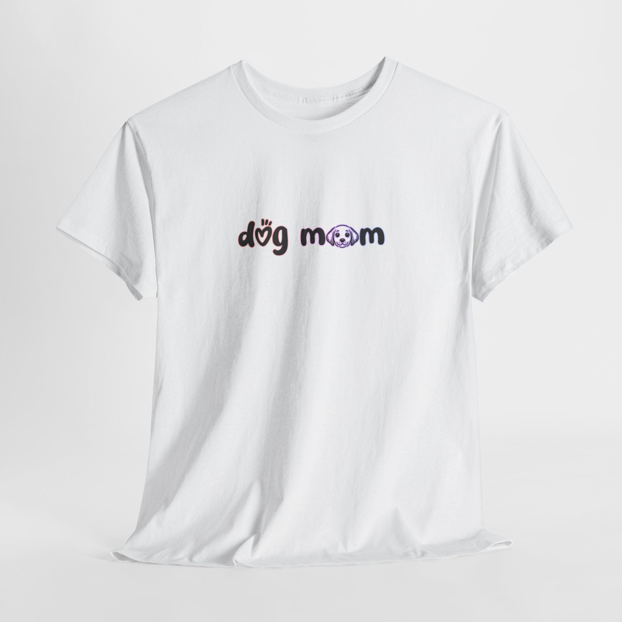 Dog Mom T‑Shirt — Cute Paw Print Graphic Tee for Pet Lovers