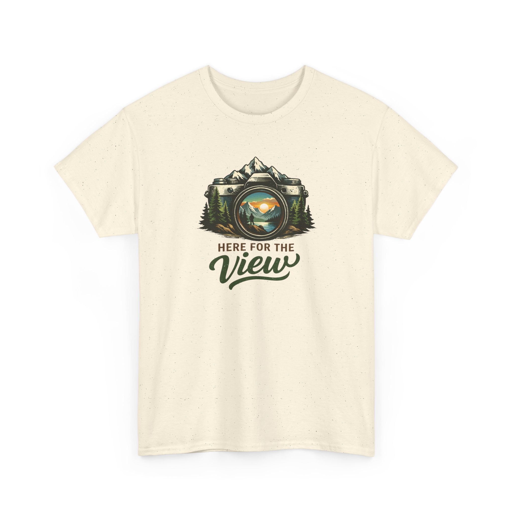 Here For The View - Camera Landscape Hiking Tee