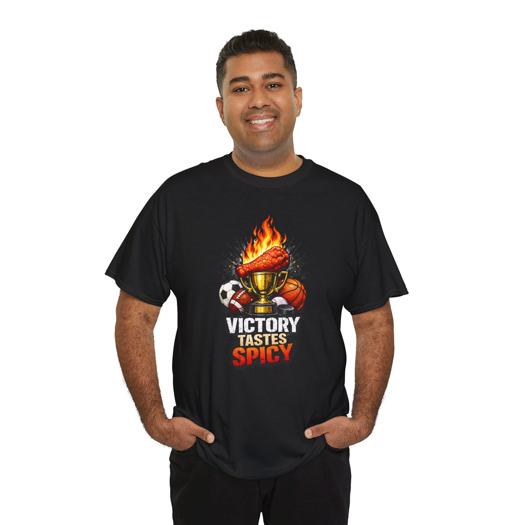 Victory Tastes Spicy Funny Sports Fan Wing T-Shirt