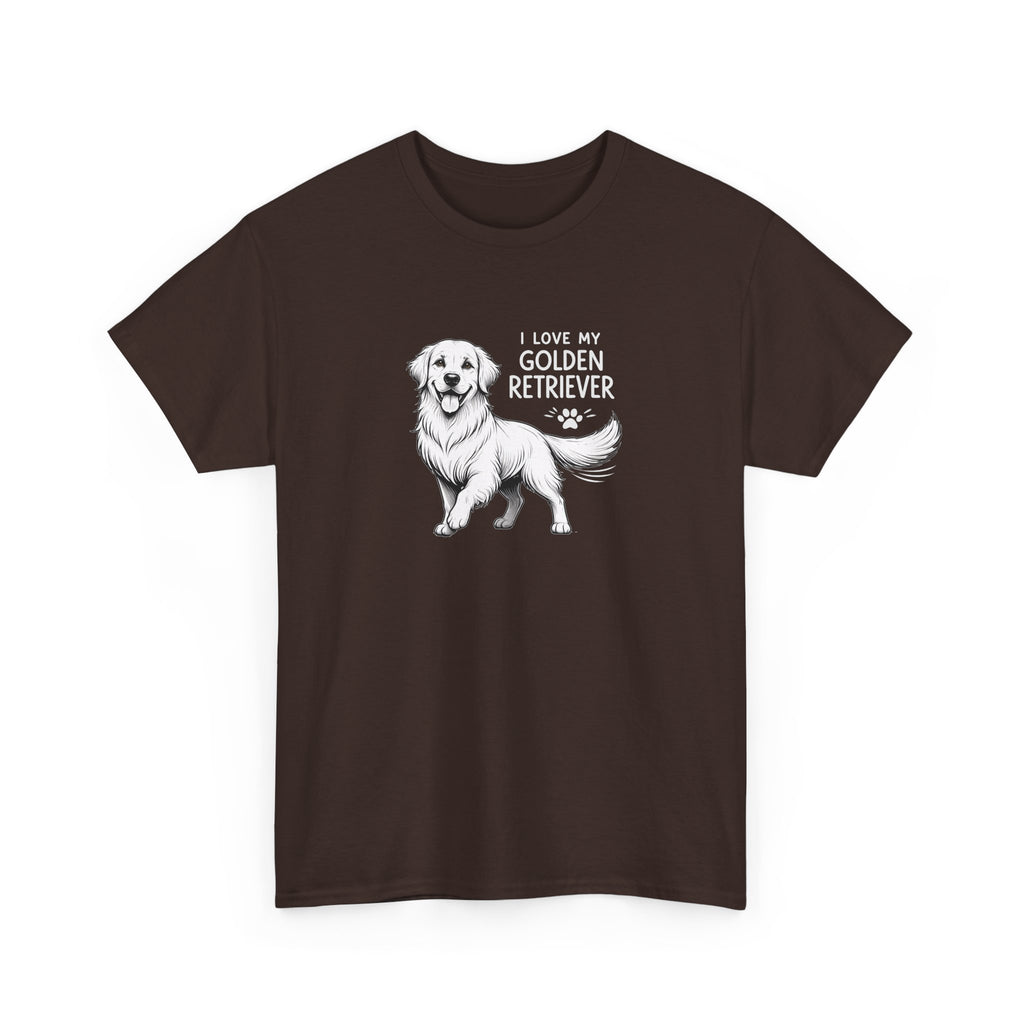 Golden Retriever T-Shirt – “I Love My Golden Retriever” Dog Lover Tee