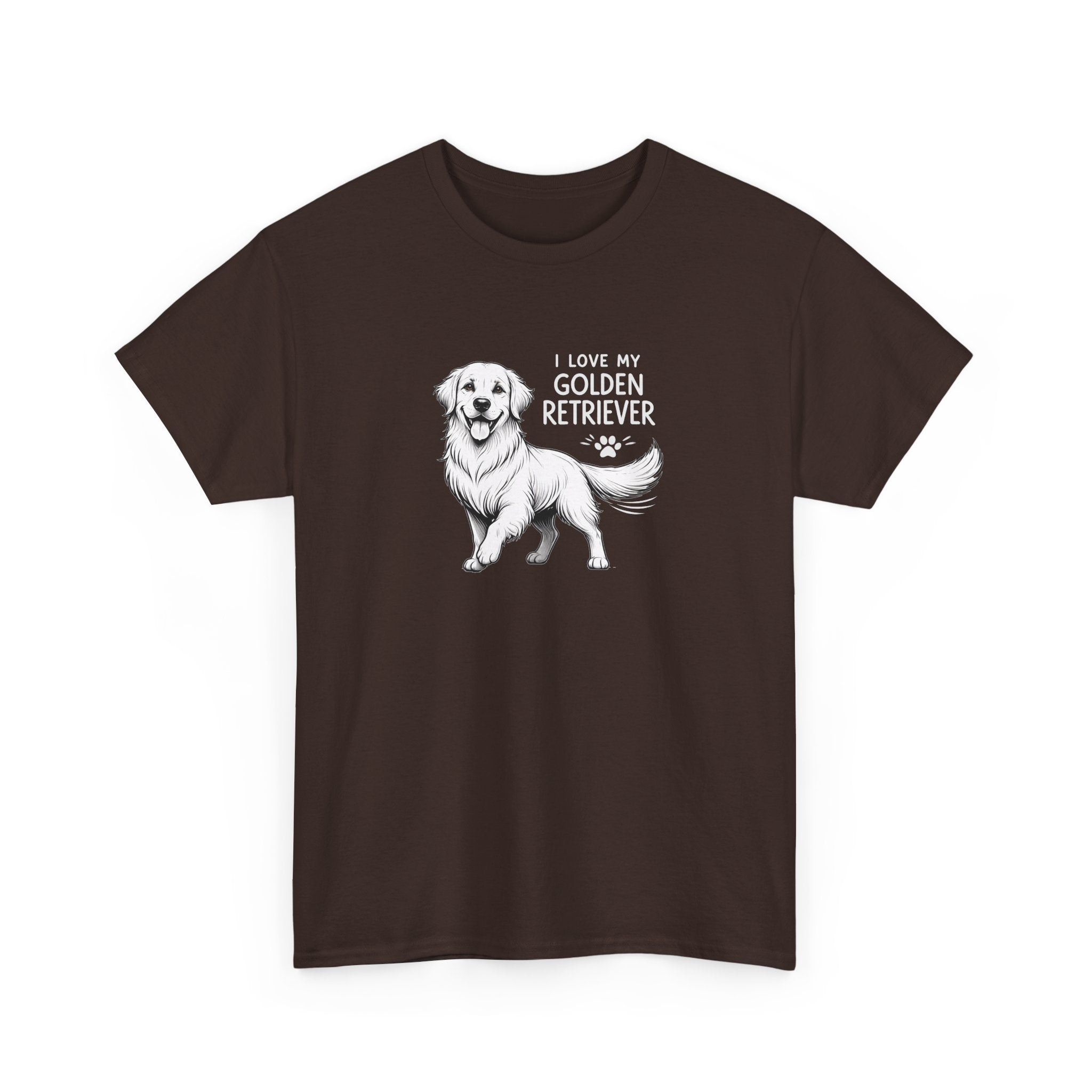 Golden Retriever T-Shirt – “I Love My Golden Retriever” Dog Lover Tee