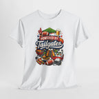 Powered By Tailgates T‑Shirt - Graphic Tee For Sports Fans