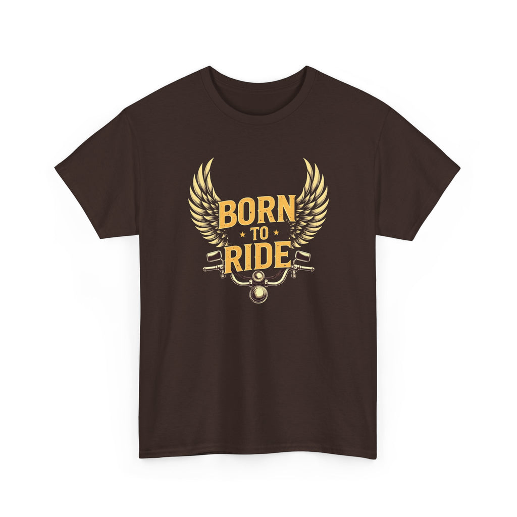 Born to Ride T‑Shirt — Motorcycle Wings Graphic Tee