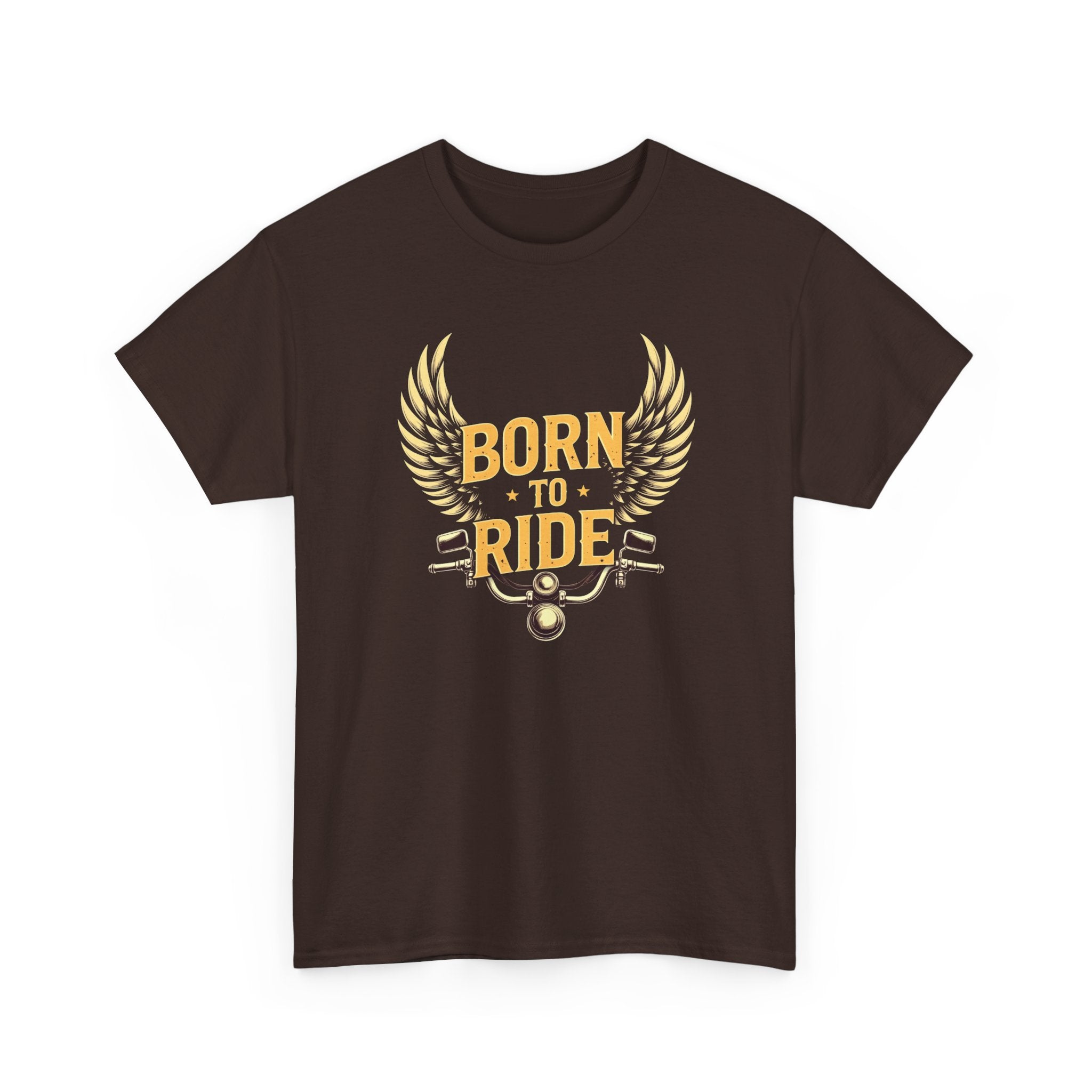 Born to Ride T‑Shirt — Motorcycle Wings Graphic Tee