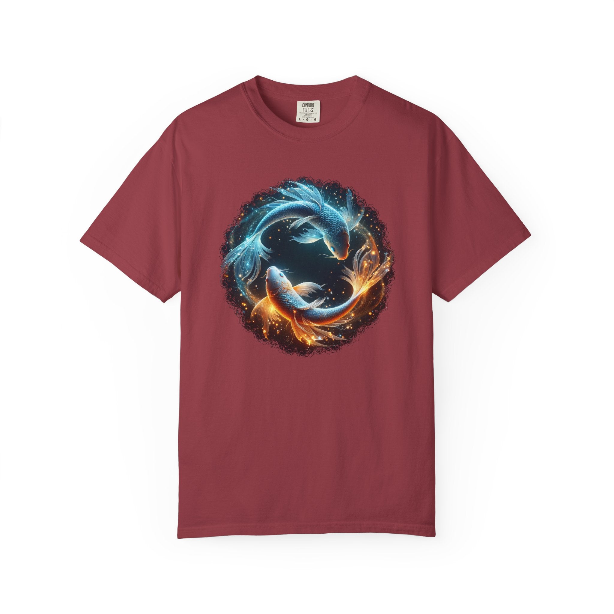Yin Yang Koi Fish T-Shirt — Fire & Water Koi Circle Tee