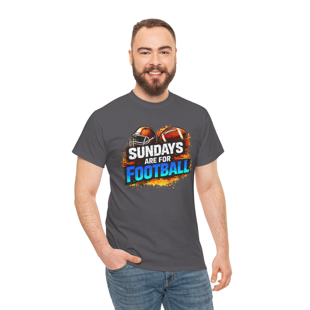 Sundays Are for Football T-Shirt — Football Fan Graphic Tee