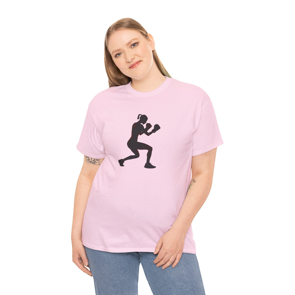 Boxing Silhouette T-Shirt — Women's Boxer Workout Tee