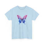 Butterfly Graphic Tee — Pink & Blue Watercolor Butterfly Shirt