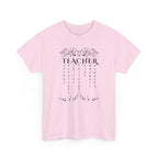 Teacher Floral Rain T-Shirt — Elegant Teacher Appreciation Tee