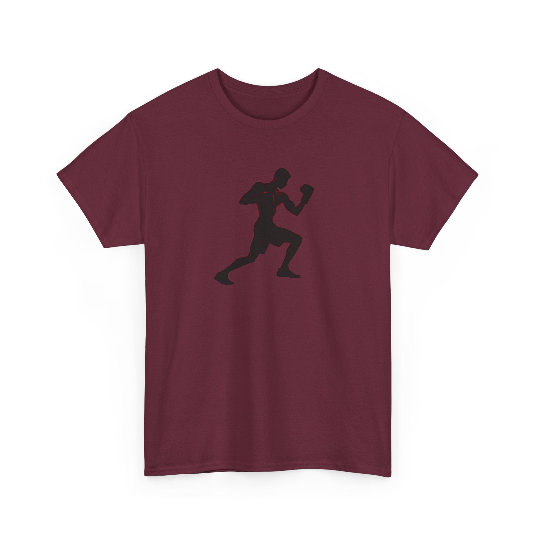 Boxer Silhouette T-Shirt — Minimal Boxing Gym Tee