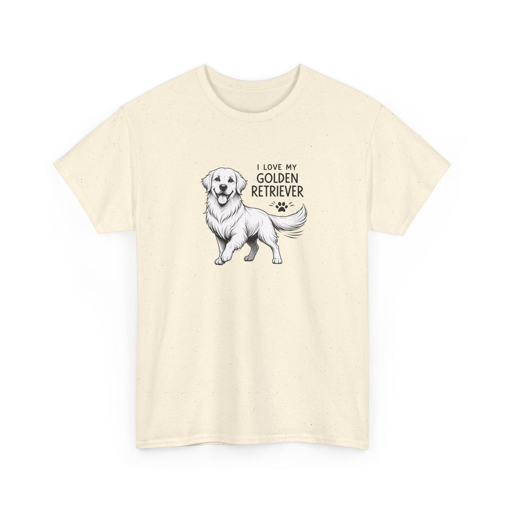 Golden Retriever T-Shirt – “I Love My Golden Retriever” Dog Lover Tee