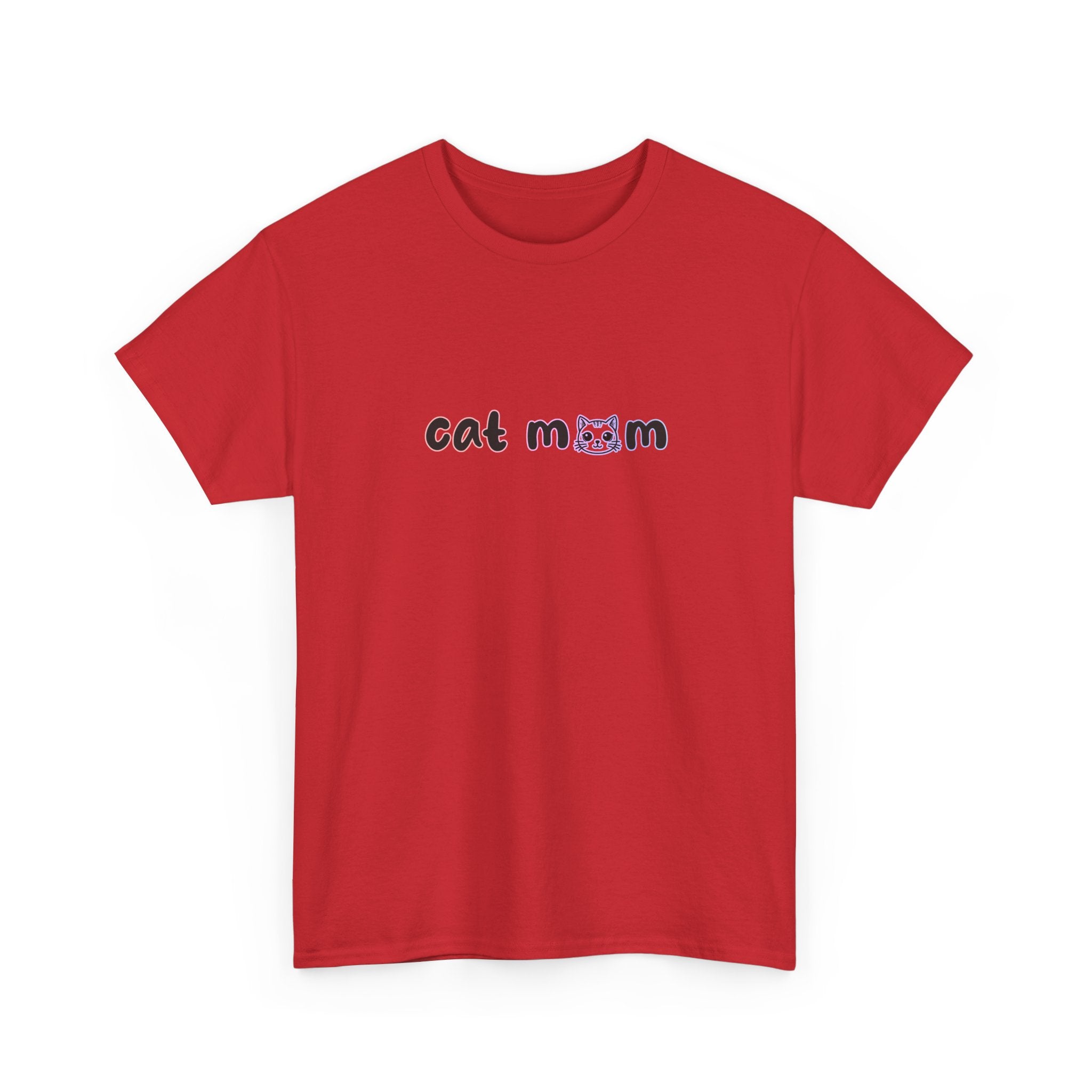 Cat Mom T-Shirt — Cute Minimalist Cat Mom Tee