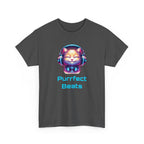 T-Shirt — "Purrfect Beats" Cat DJ Graphic Tee