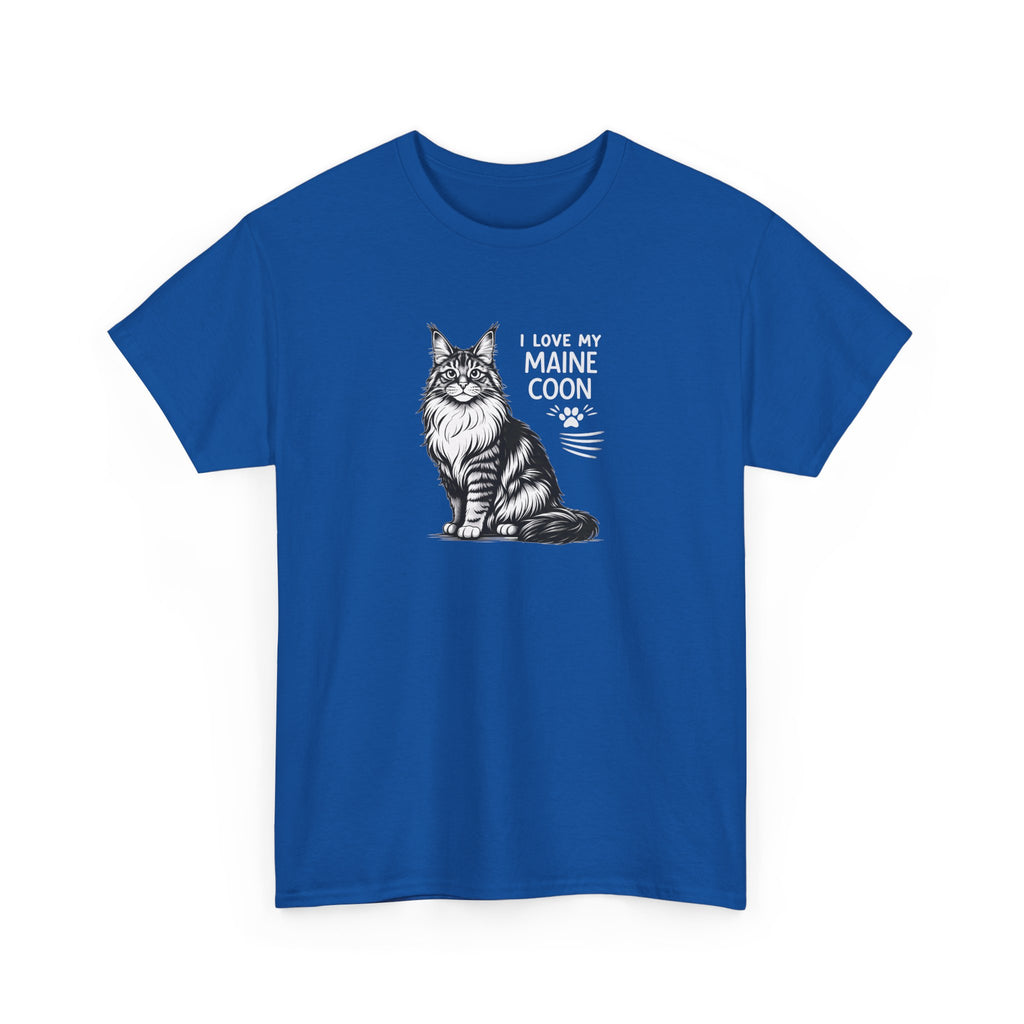 Maine Coon Cat T-Shirt — "I Love My Maine Coon" Tee