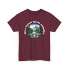 Campfire T-Shirt — "Life Is Better by the Campfire" Scenic Outdoor Tee