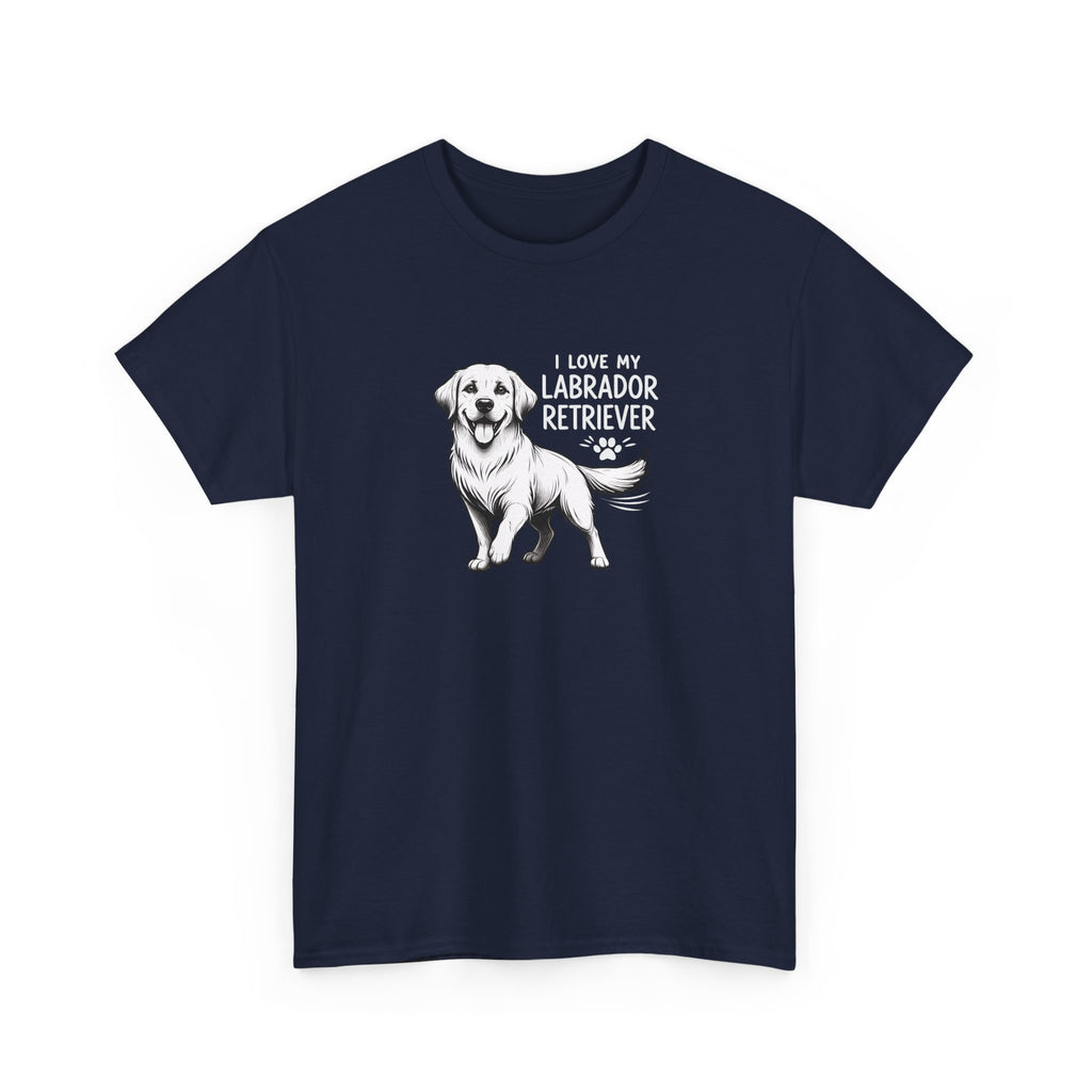 Labrador Retriever T-Shirt — "I Love My Labrador Retriever" Dog Lover Tee