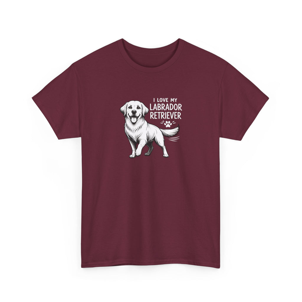 Labrador Retriever T-Shirt — "I Love My Labrador Retriever" Dog Lover Tee