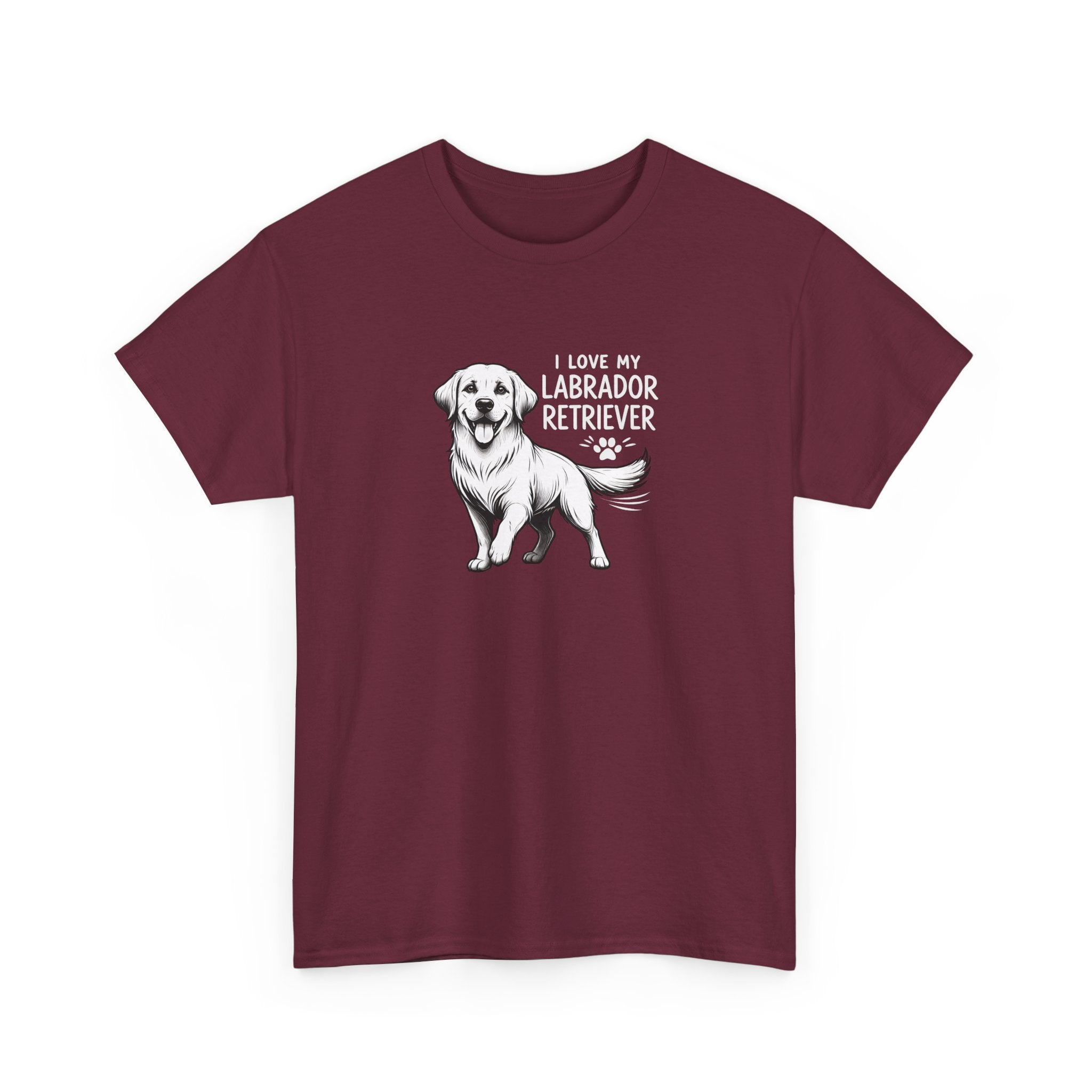 Labrador Retriever T-Shirt — "I Love My Labrador Retriever" Dog Lover Tee