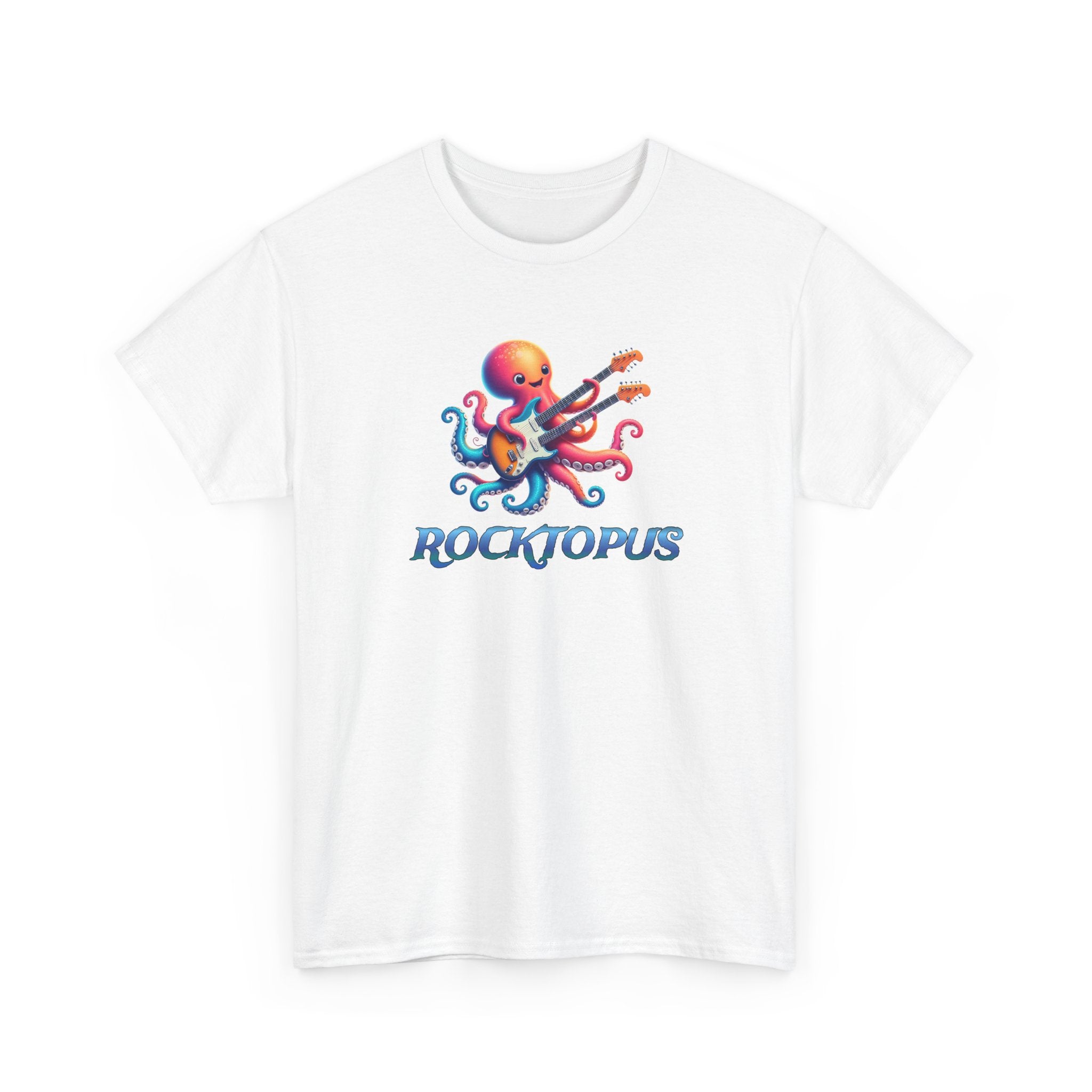 Rocktopus T-Shirt — Colorful Octopus Playing Guitar Tee